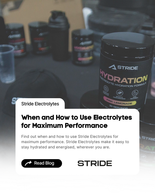 When and How to Use Stride Electrolytes